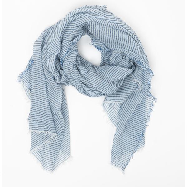 sciarpe Tommy Hilfiger bianco a righe