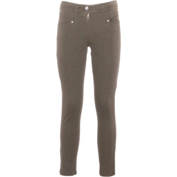 pantaloni Paul Brial verde tinta unita