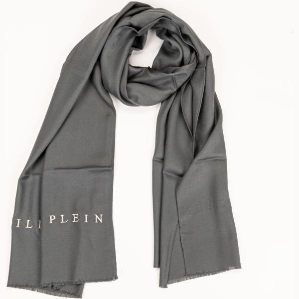 sciarpe Philipp Plein grigio tinta unita