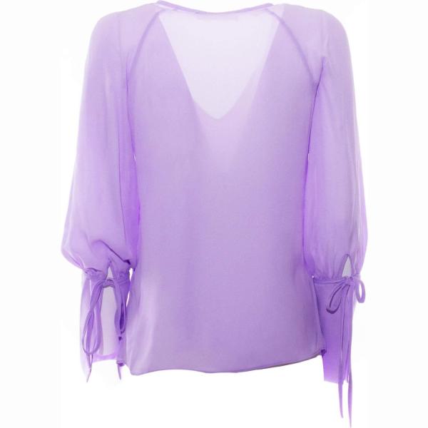 bluse Sandro Ferrone viola