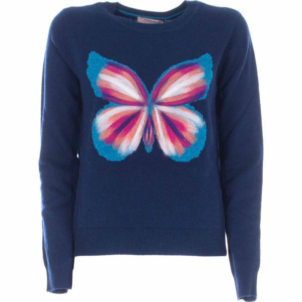 maglieria Twin Set blu con stampe