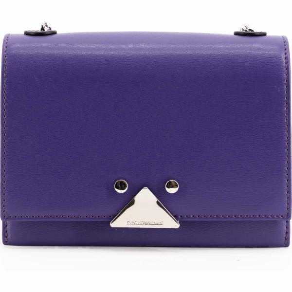 borse a tracolla Emporio Armani viola