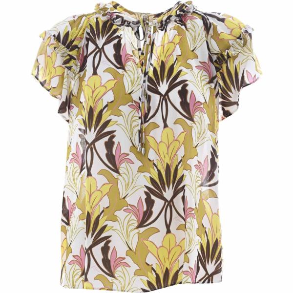 bluse Kocca bianco con stampe