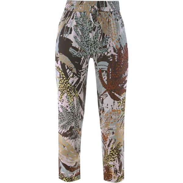 pantaloni capri Kocca grigio con stampe