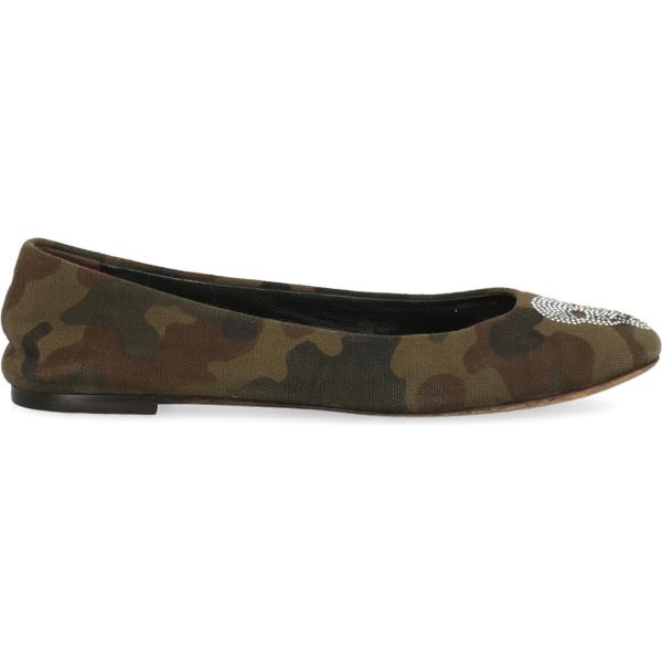 ballerine Giuseppe Zanotti verde con stampe