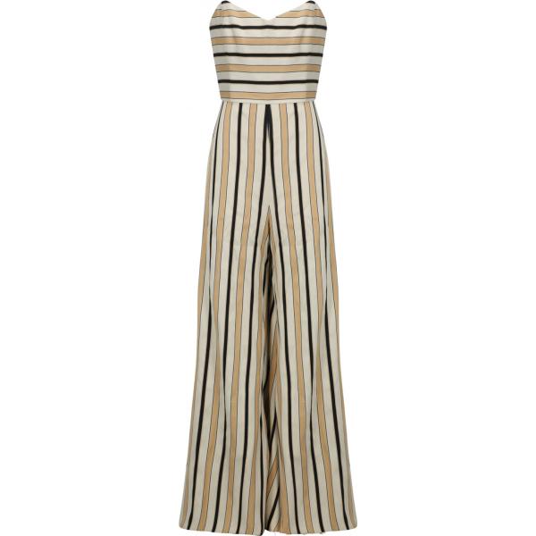 salopette Caroline Constas marrone a righe