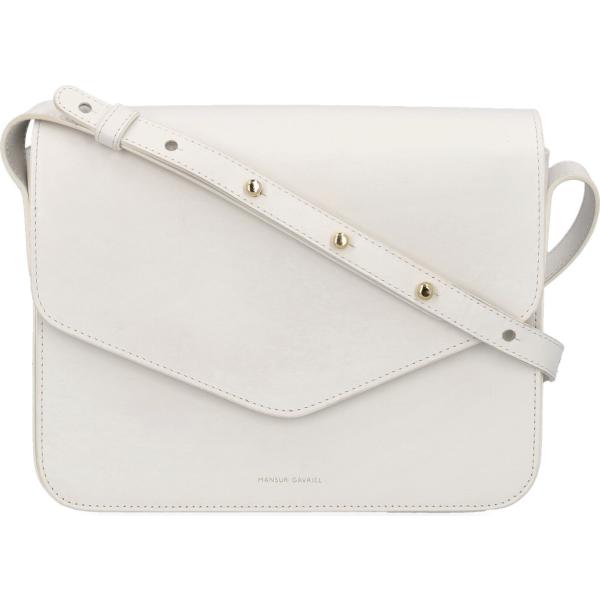 borse a spalla Mansur Gavriel bianco tinta unita