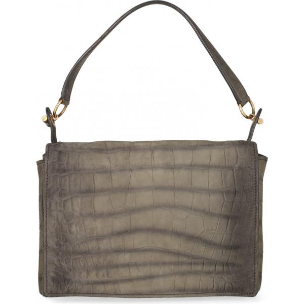 borse a spalla Saint Laurent marrone tinta unita