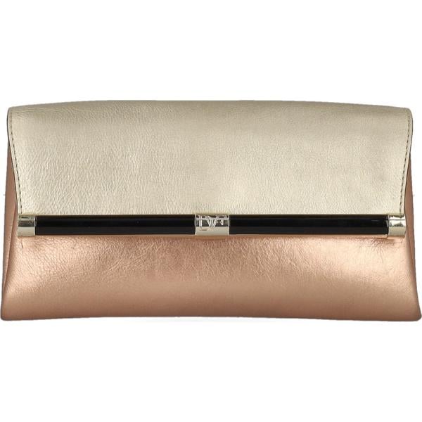 clutch Diane Von Furstenberg marrone tinta unita
