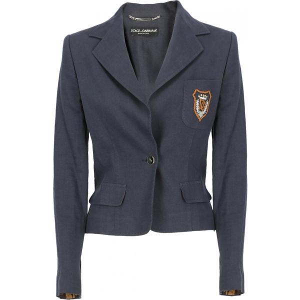 blazer Dolce & Gabbana blu tinta unita