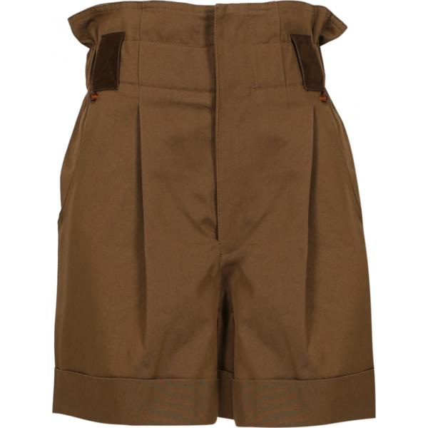 pantaloni Fendi marrone tinta unita