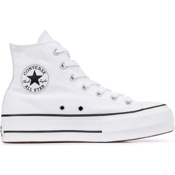 sneakers alte Converse bianco
