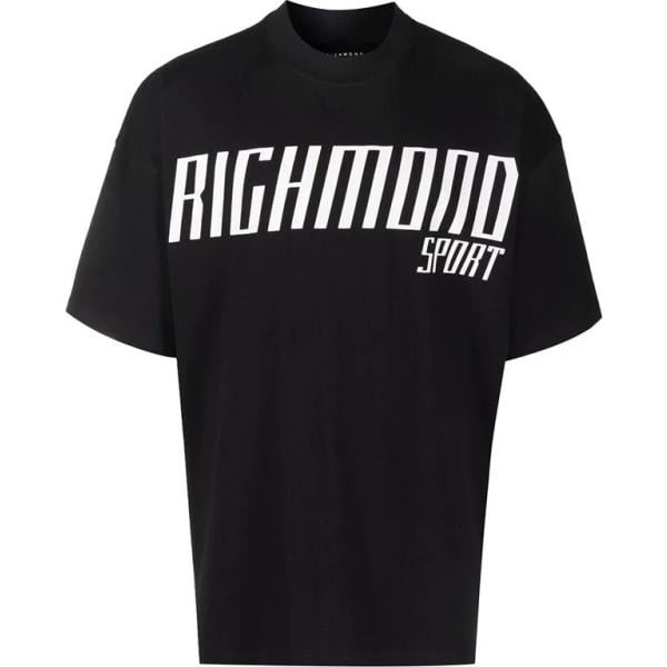 t-shirt John Richmond nero