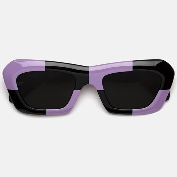 occhiali da sole Retrosuperfuture nero a quadri