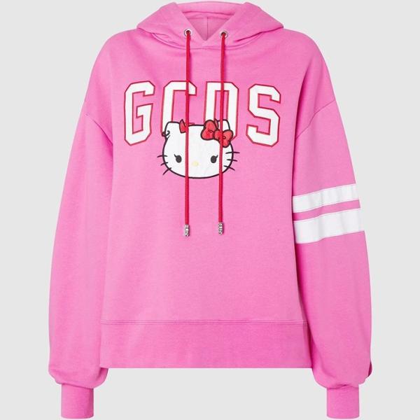 felpe con cappuccio Gcds rosa