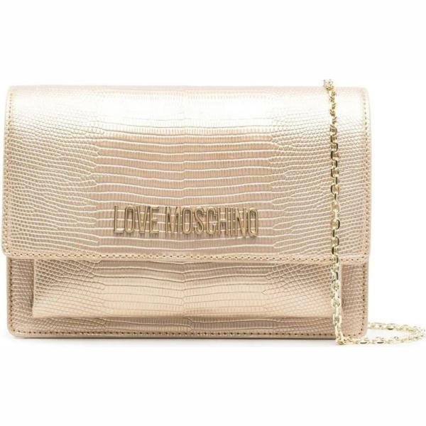 borse a tracolla Love Moschino marrone serpente