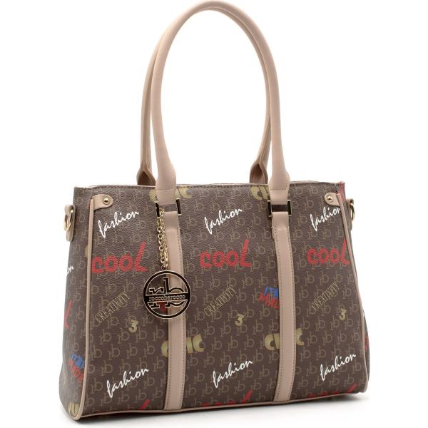 shopping bag Roccobarocco marrone
