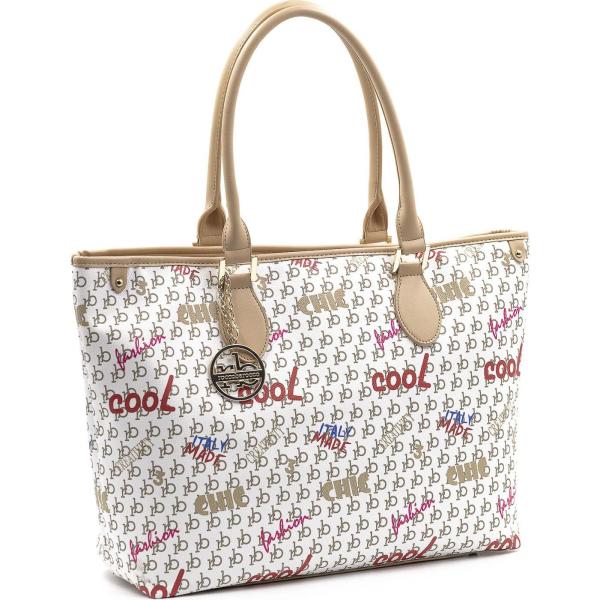shopping bag Roccobarocco bianco