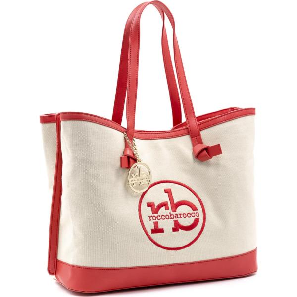 shopping bag Roccobarocco bianco