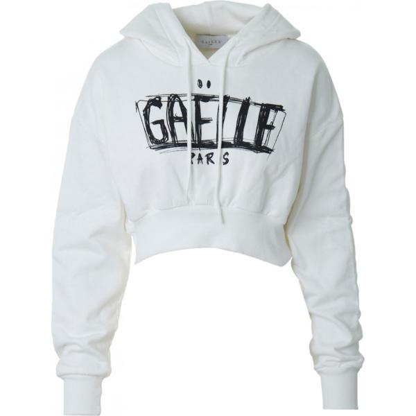 felpe con cappuccio Gaélle bianco con stampe