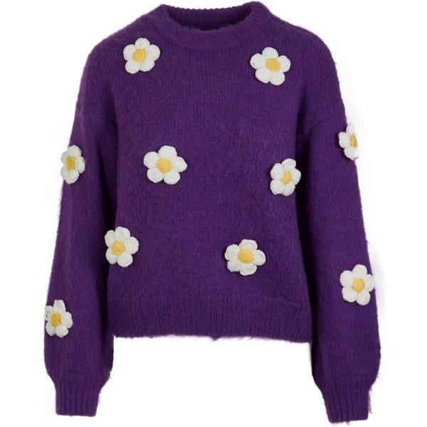 maglieria MC2 Saint Barth viola a fiori