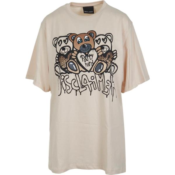 t-shirt Disclaimer grigio