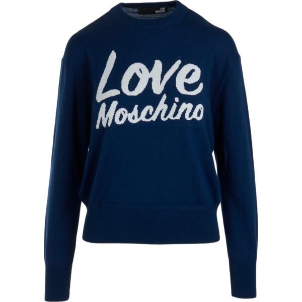 maglieria Love Moschino blu