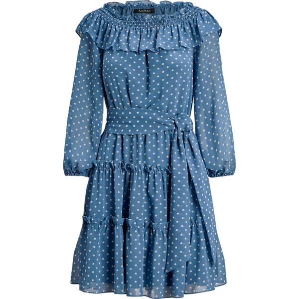 vestiti Lauren blu con stampe