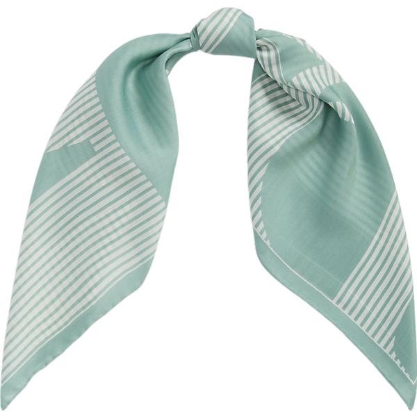foulard Lauren verde a righe