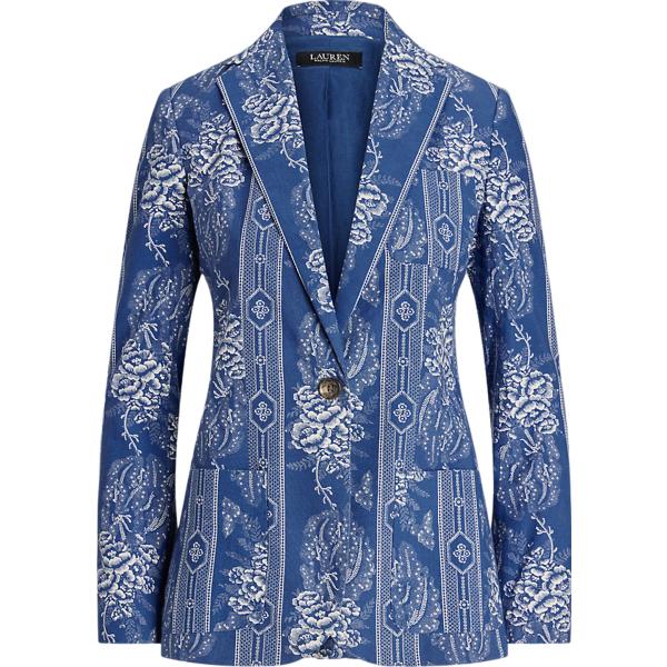 blazer Lauren blu a fiori