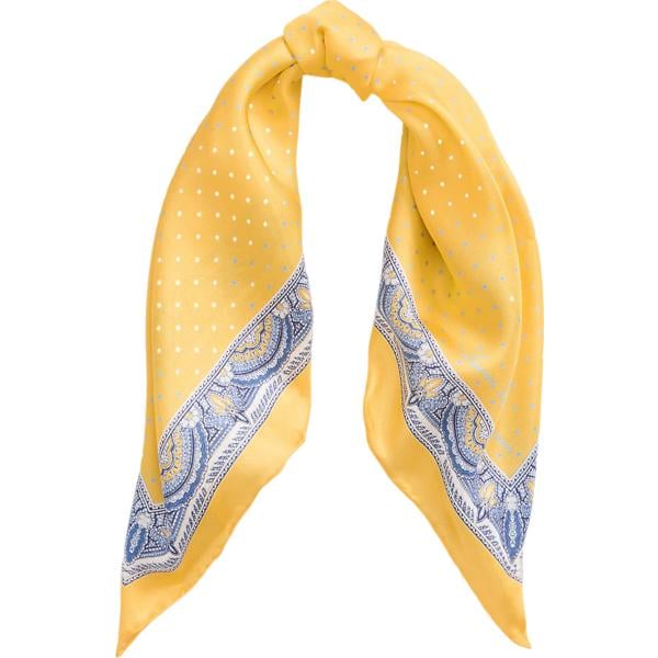 foulard Lauren marrone a pois
