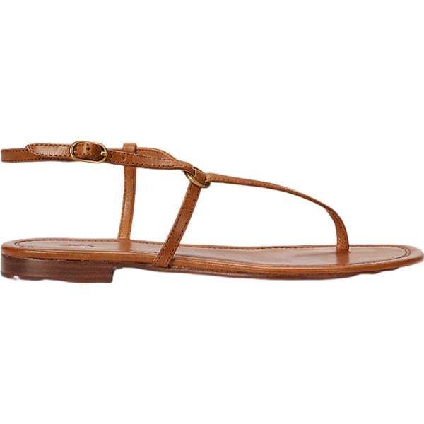 sandali in pelle Polo Ralph Lauren marrone