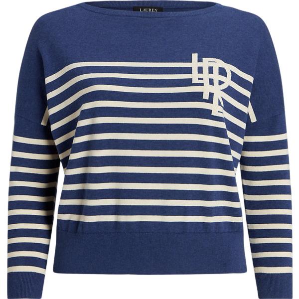 maglieria Lauren Curve blu a righe