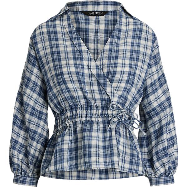 camicie Lauren blu scozzese