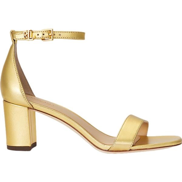 sandali in pelle Lauren giallo