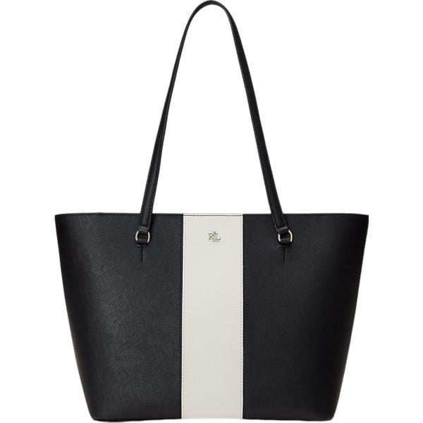borse tote Lauren nero a righe