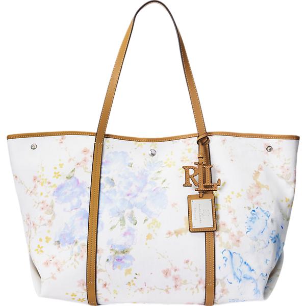 borse tote Lauren bianco a fiori