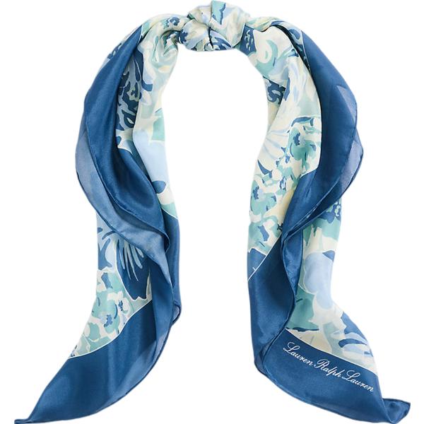 foulard Lauren blu a fiori