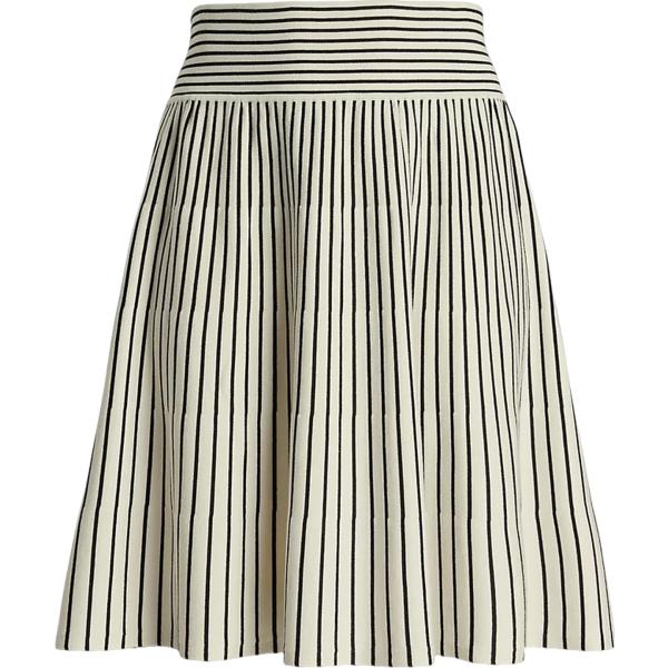 gonne Lauren Curve bianco a righe
