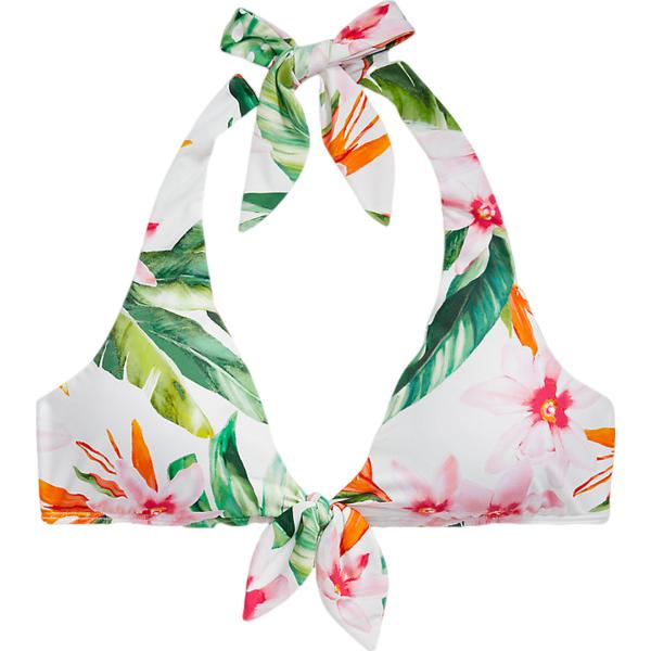 top Lauren grigio a fiori