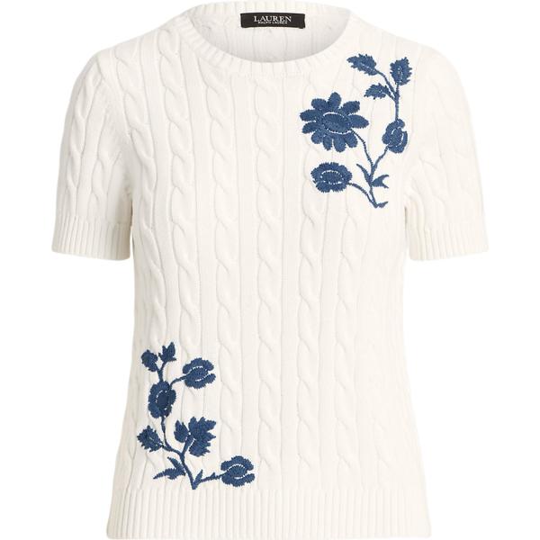 maglieria Lauren Petite bianco a fiori