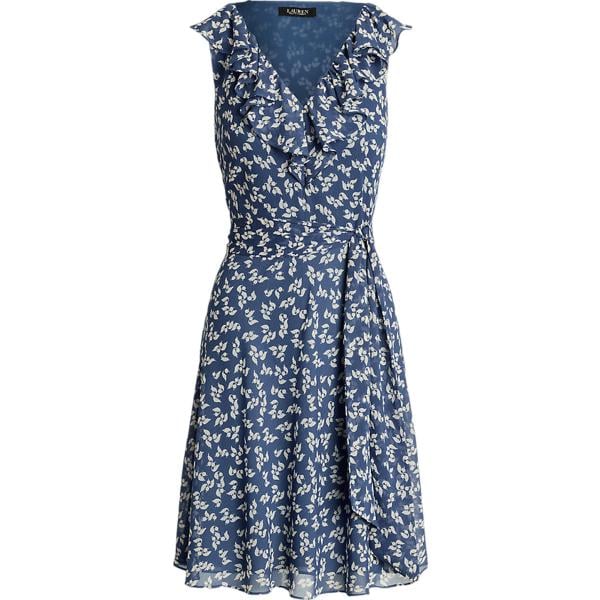 vestiti senza maniche Lauren blu a fiori