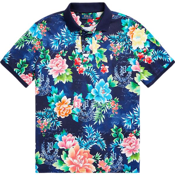 polo Polo Ralph Lauren blu a fiori