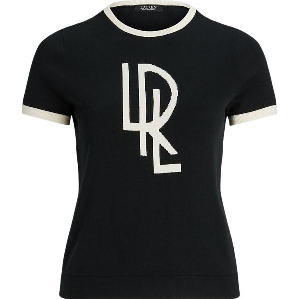 t-shirt Lauren Curve nero