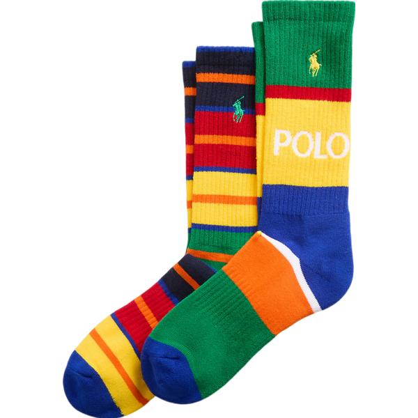 calzini Polo Ralph Lauren verde a righe