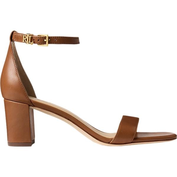 sandali in pelle Lauren marrone