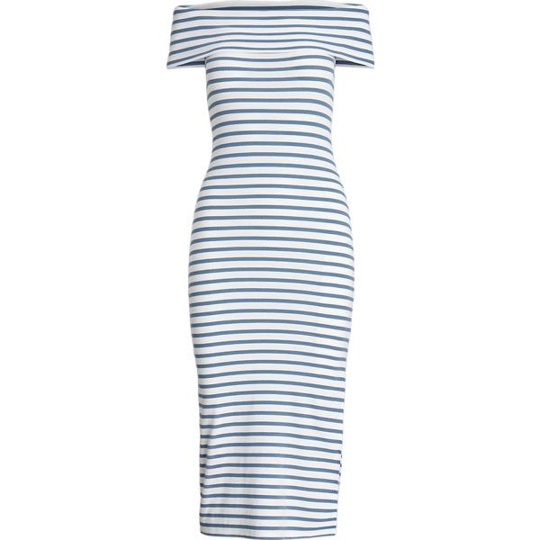 vestiti Lauren Petite bianco a righe