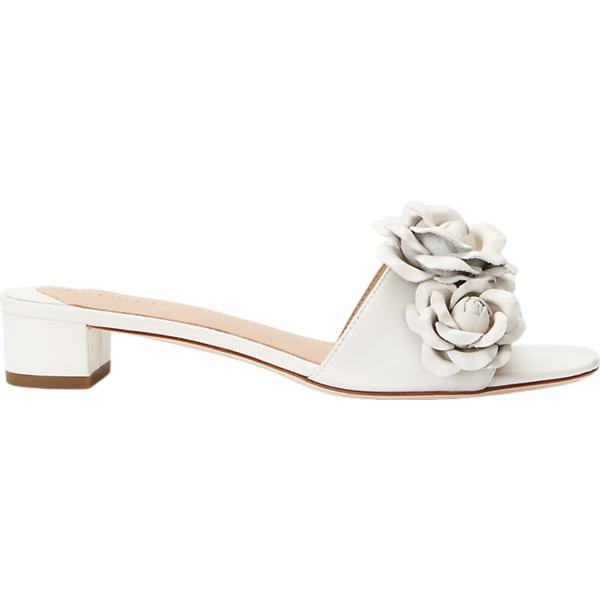 sandali in pelle Lauren bianco a fiori