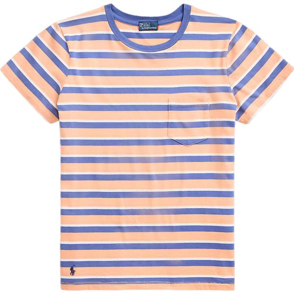 t-shirt Polo Ralph Lauren arancione a righe