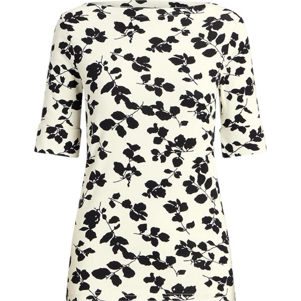 t-shirt Lauren bianco con stampe